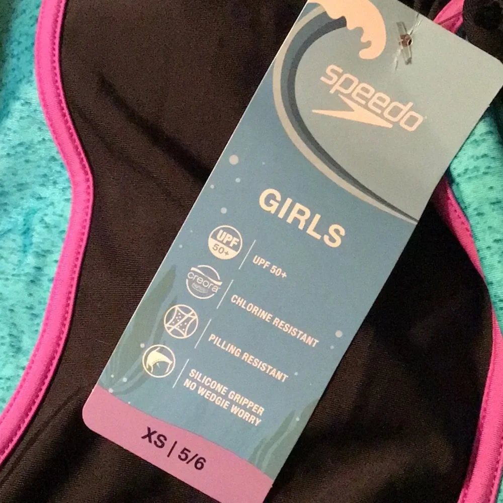 Speedo Girls Sport Splice One Piece Swimsuit